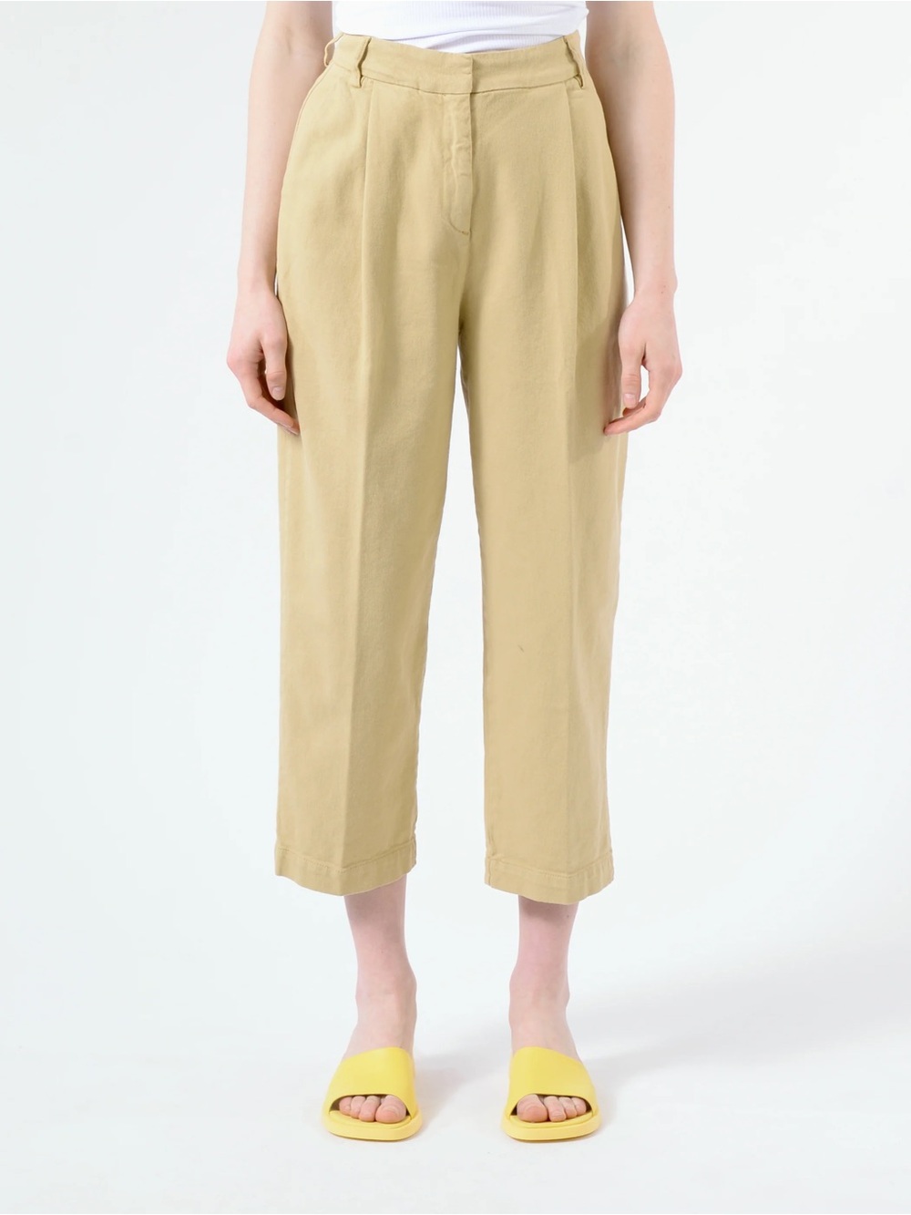 YMC earth market trouser in Sand  Sz L